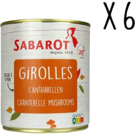 SABAROT Sabarot Lot X6 Girolles Conserve 455g