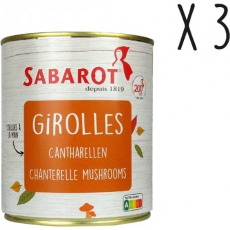 SABAROT Sabarot Lot X3 Girolles Conserve 455g