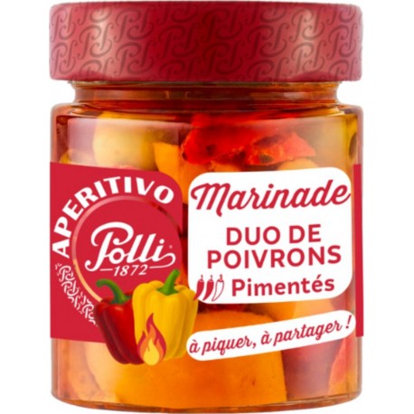 POLLI Marinade Duo De Poivrons Pimentés 140g