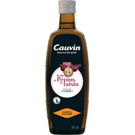 CAUVIN Huile de pépin de raisin 75cl