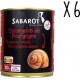SABAROT Sabarot Lot 6 X Escargots De Bourgogne 10 Douzaines Conserve 465g