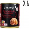 SABAROT Sabarot Lot 6 X Escargots De Bourgogne 10 Douzaines Conserve 465g