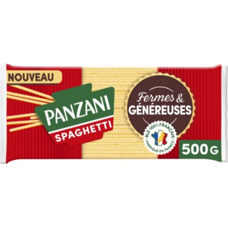 PANZANI Pâtes Spaghetti Fermes et Généreuses 500g