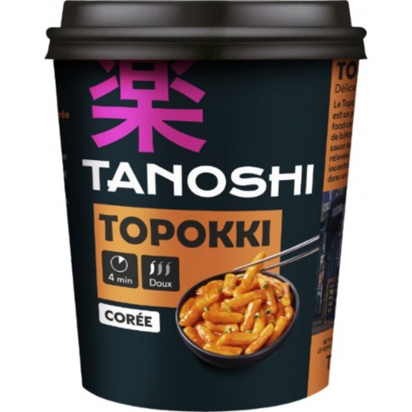 TANOSHI Topokki Gâteaux de riz avec une sauce pimentée