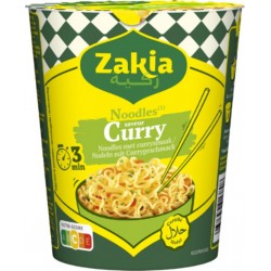 ZAKIA Nouilles Instantanées Saveur Curry 67g