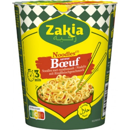 ZAKIA Nouilles Instantanées Saveur Boeuf 67g