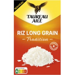 TAUREAU AILE Riz Long Grain Tradition Tendre & Moelleux 900g