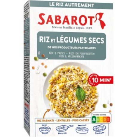 SABAROT Mélange Riz Basmati Et Légumes Secs Étui 400g Sabarot