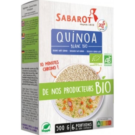 SABAROT Quinoa Blanc Bio Étui 500g Sabarot