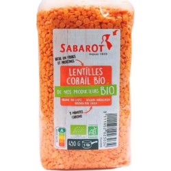 SABAROT Lentilles Corail Bio sachet 450g Sabarot