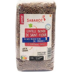 SABAROT Lentilles Blondes De Saint Flour sachet 1Kg Sabarot