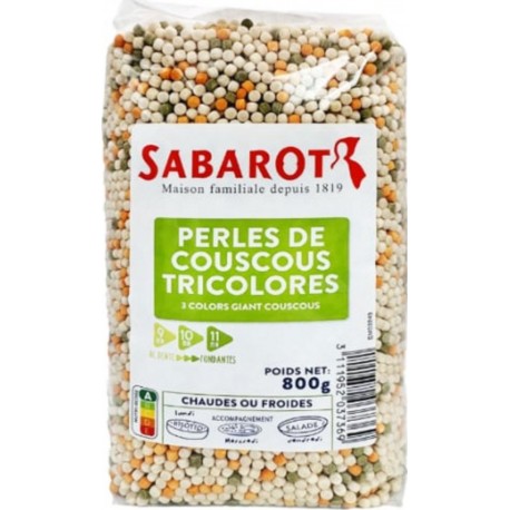 SABAROT Perles De Couscous Tricolores Sachet 800g Sabarot
