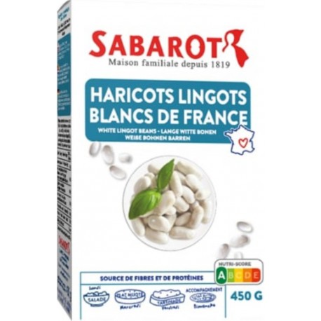 SABAROT Haricots Lingots Blancs France étui 450g Sabarot
