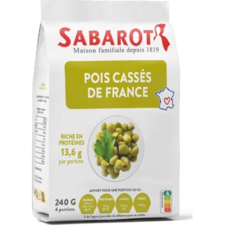SABAROT Pois Cassés De France Sachet Papier 240g Sabarot