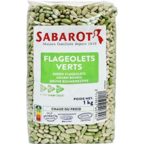 SABAROT Flageolets Verts sachet 1Kg Sabarot