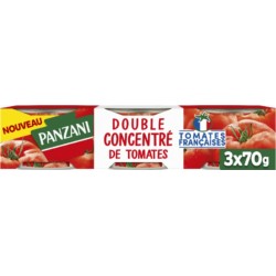 PANZANI Double Concentré De Tomates 3x70g