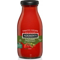 AGROMONTE Sauce tomate Puttanesca Avec Olives et Câpres 260g