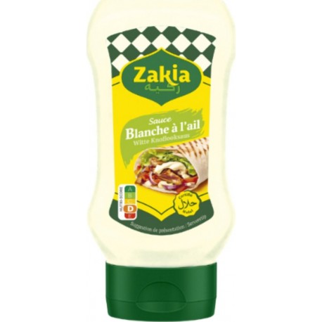 ZAKIA Sauce Blanche à l'Ail Halal 350g