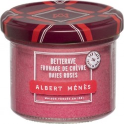 ALBERT MENES Crème de Chèvre à la Betterave et aux Baies Roses