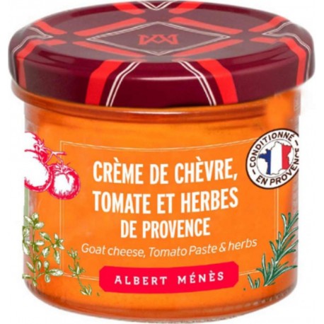 ALBERT MENES Crème de Chèvre à la Tomate et Herbes de Provence