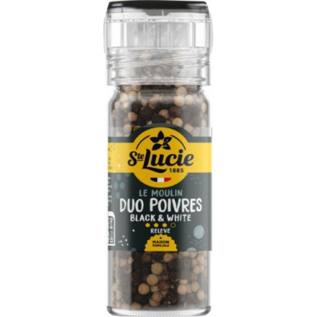 SAINTE LUCIE Épices Le Moulin Duo Poivres 60g