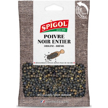 SPIGOL Poivre Noir Entier 60g
