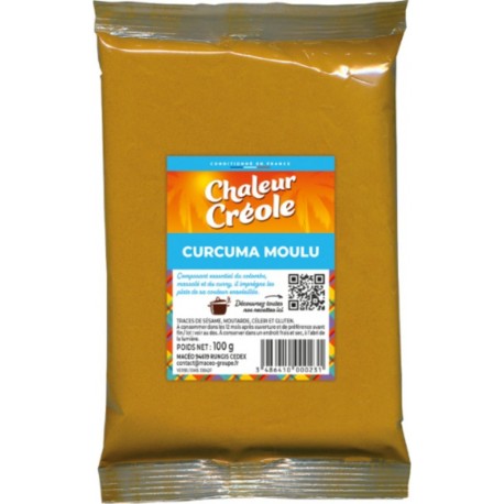 CHALEUR CREOLE Curcuma Moulu 100g