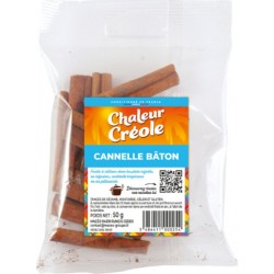 CHALEUR CREOLE Cannelle Bâtons 50g