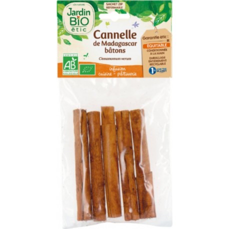 JARDIN BIO ETIC Cannelle de Ceylan en Bâtons Bio 25g