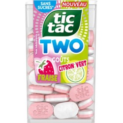 TIC TAC Bonbons Two Fraise Citron 38 pastilles