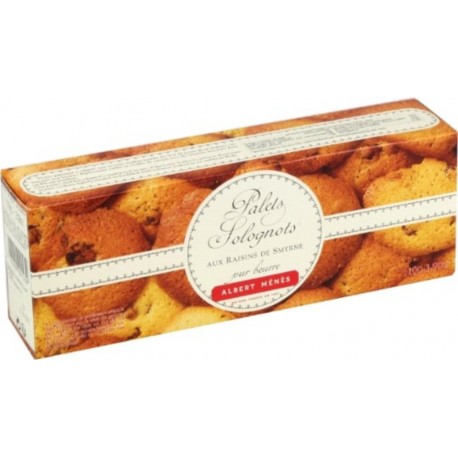 ALBERT MENES Biscuits palets aux raisins
