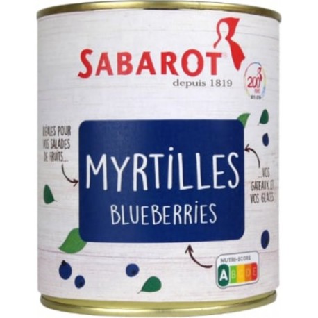 SABAROT Myrtilles Conserve 310g Sabarot