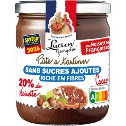 LUCIEN GEORGELIN Pâte à Tartiner Aux Noisettes Françaises Sans Sucres Ajoutés