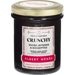 ALBERT MENES Pâte à Tartiner Crunchy Noire Intense Noisettes 210g