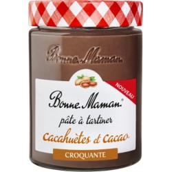 BONNE MAMAN Pâte à Tartiner aux Cacahuètes et Cacao avec Eclats