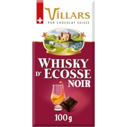 VILLARS Chocolat Whisky d'Ecosse Noir