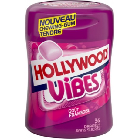 HOLLYWOOD Chewing-gum Goût Framboise VIBES