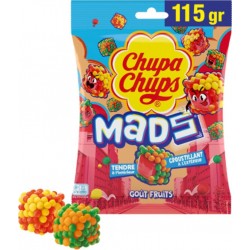 CHUPA CHUPS Bonbon tendre à l'intérieur Croustillant à l'extérieur Goût Fruits