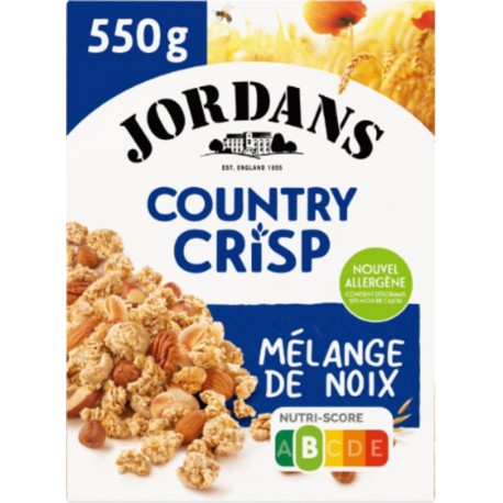 JORDANS Céréales Country Crisp Mélange de Noix 550g
