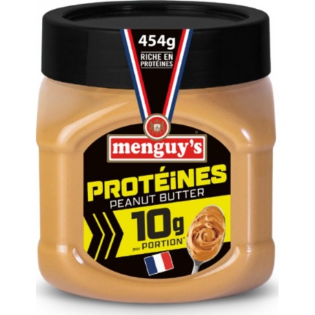 MENGUY'S Beurre de Cacahuètes Riche en Protéines 454g