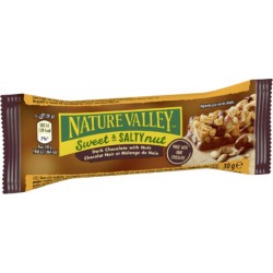 NATURE VALLEY Barres Céréales Sweet And Salty Nut Chocolat Noir Cacahuètes et Amandes 30g