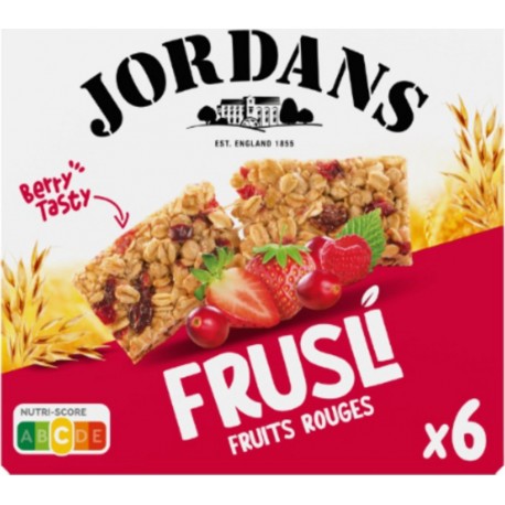 JORDANS Barres de Céréales Frusli aux Fruits Rouges
