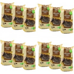 AGIDRA Lot 12x Galettes De Riz Chocolat Noir Bio Paquet 100g