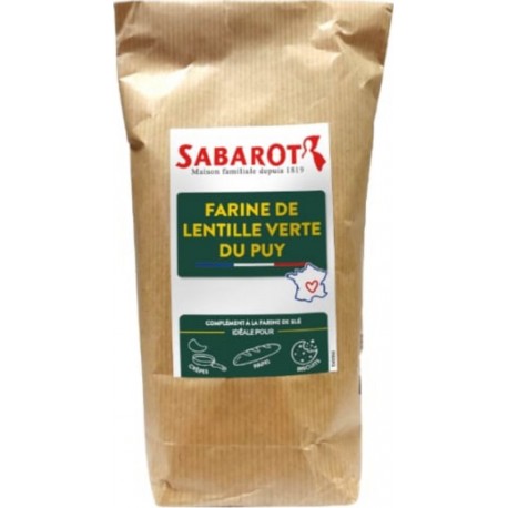 SABAROT Farine De Lentille Verte Du Puy Sachet 400g Sabarot