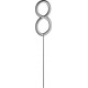Paris Prix Cierge Magique chiffre 8 15cm Argent