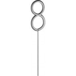 Paris Prix Cierge Magique chiffre 8 15cm Argent