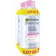 Garnier Eau micellaire Skin naturals Peaux sensibles 2x400ml x2 flacons 400ml