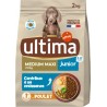 ULTIMA Croquettes Pour Chien Junior Medium Maxi +10Kg Poulet