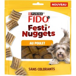 FIDO Friandises pour Chien Adulte Poulet Sans Colorant Festi' Nuggets