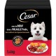 CESAR Croquettes pour Chien Adulte Petit Tendre et Croustillant Pour Les Petites Bouches Boeuf Volaille Lentilles Legumes Gourma